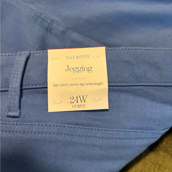 Talbots Robin’s Egg Blue Plus Size Jeggings Size 24 NWT - Picture 6 of 9